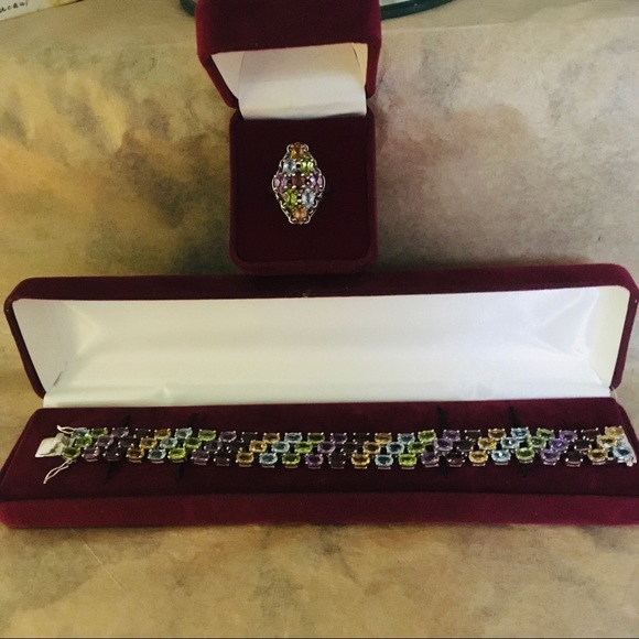 JTV Jewelry - multi gem tourmaline jewelry set